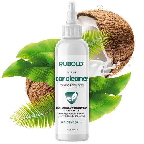 Pet Ear Cleaner Drops - Natural Wash for Yeast & Wax Removal
