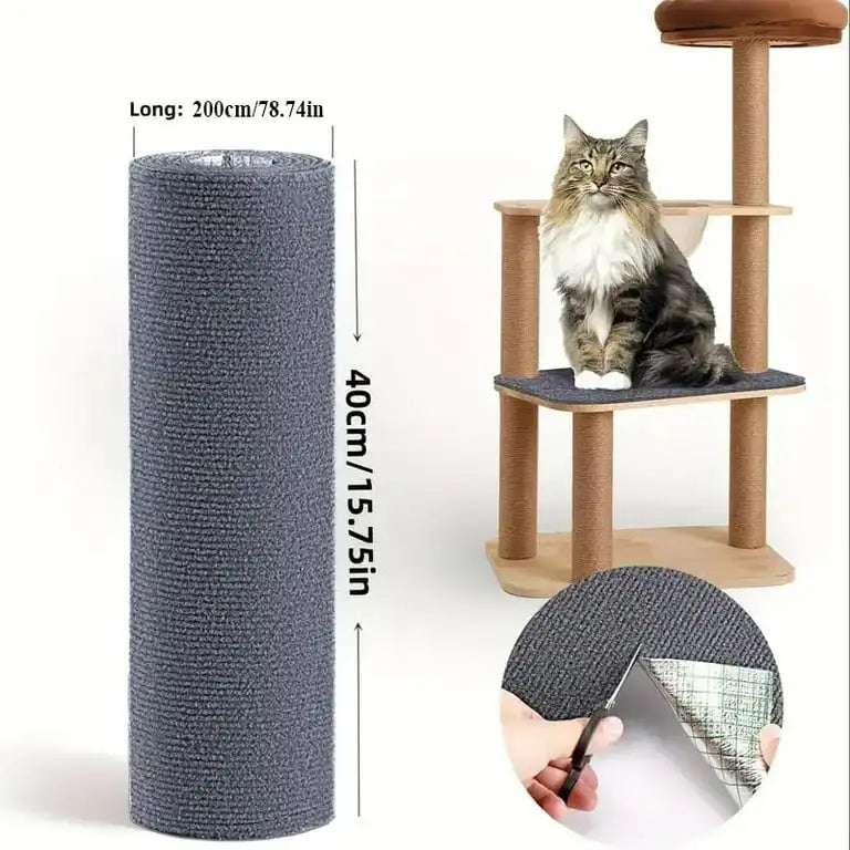 Anti-Cat Scratch Furniture Shield - Transparent Couch Protector (12 Pack)