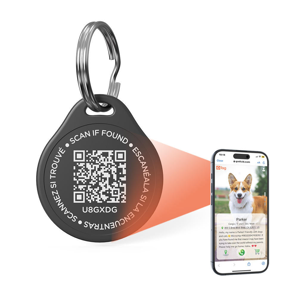Smart QR Code Pet ID Tag with Cloud Profile