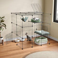 3-Tier DIY Indoor Cat Cage Playpen (Spacious & Modern)