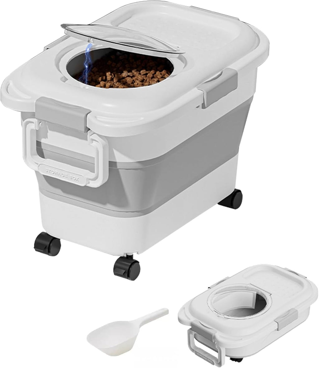 Airtight Pet Food Storage Container with Wheels