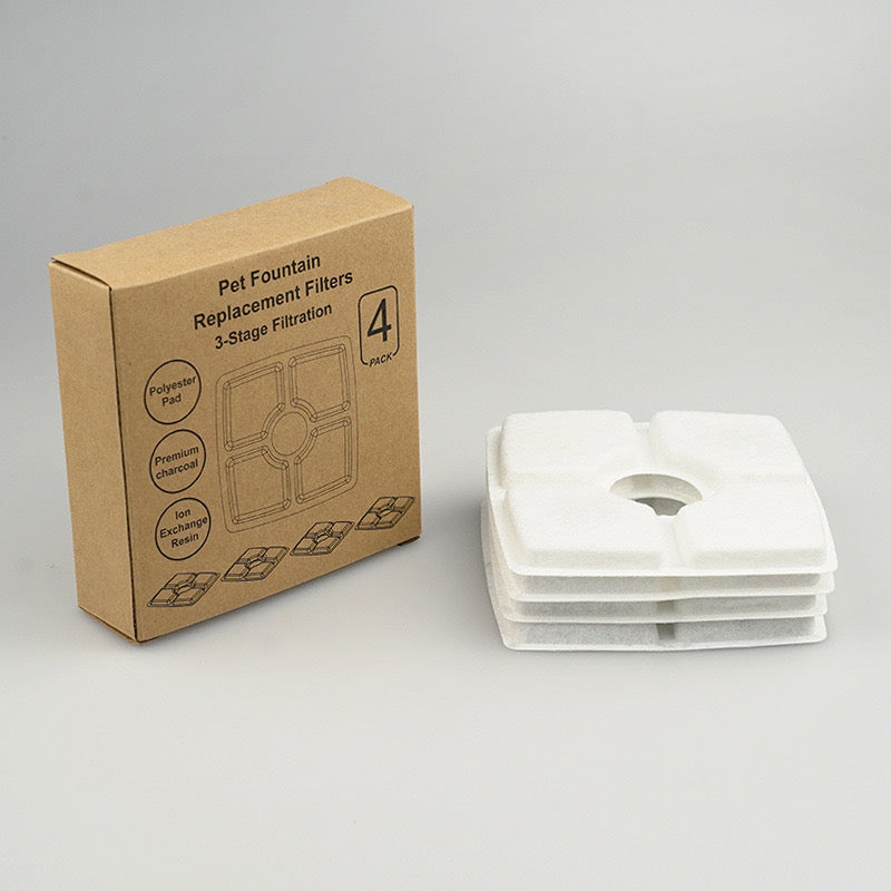 Replacement Filters for Smart Pet Fountains - 12 Pack Universal Fit