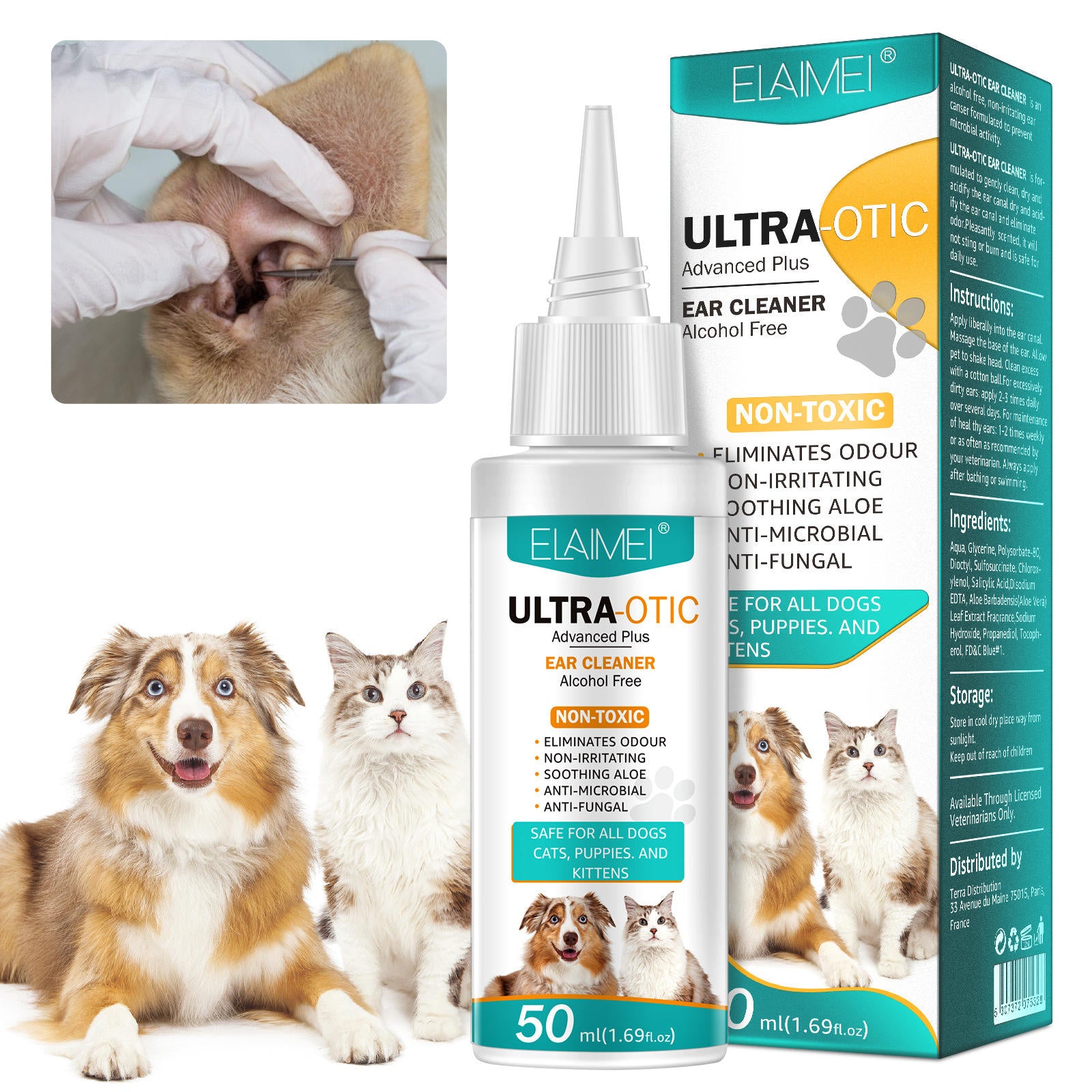 100-Piece Pet First Aid Kit Emergency Set