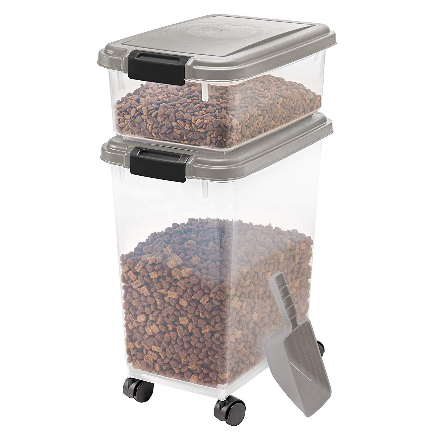 Airtight Pet Food Storage Container with Wheels