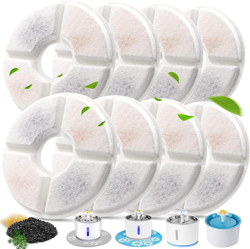 Replacement Filters for Smart Pet Fountains - 12 Pack Universal Fit