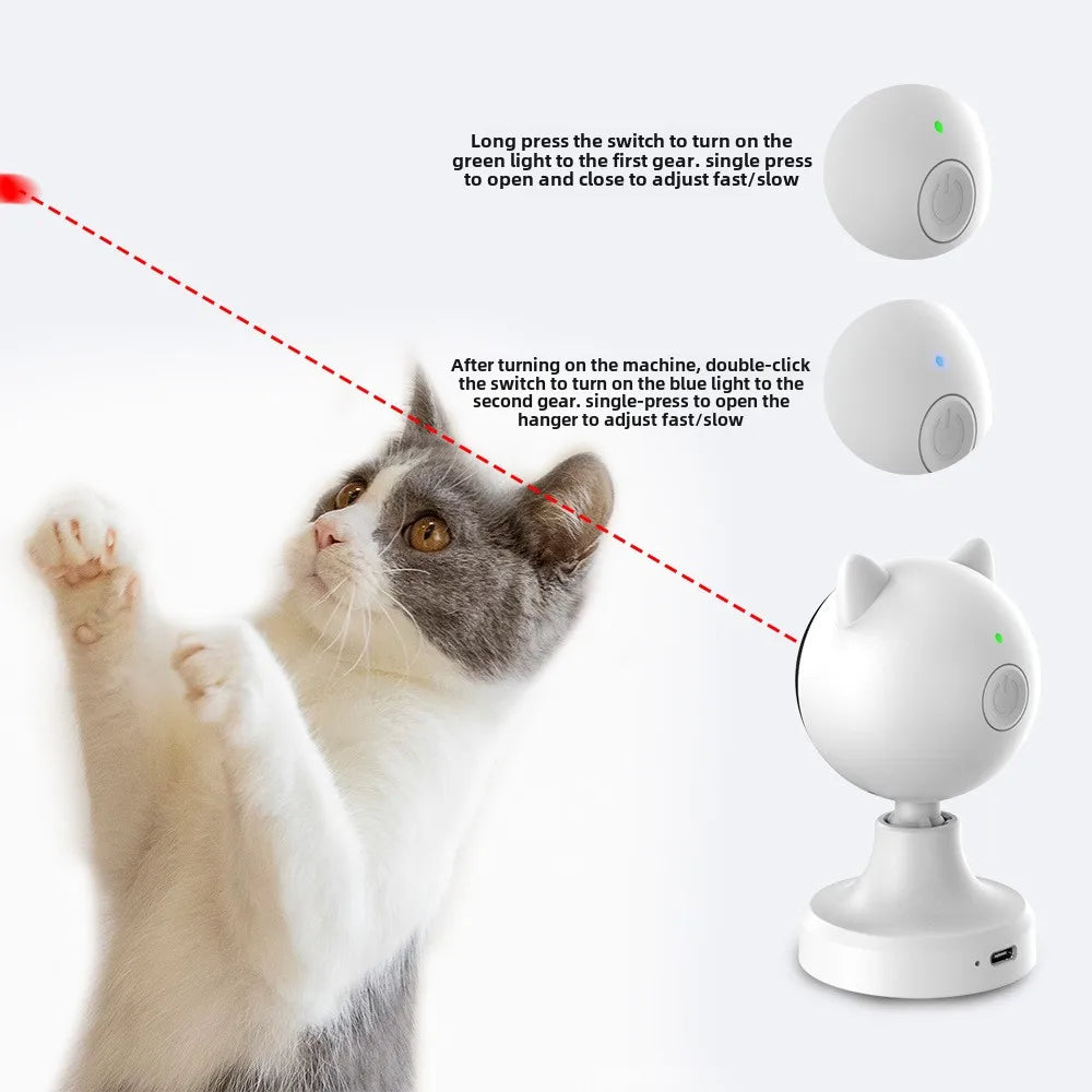 Automatic Rotating Laser Cat Toy (USB Rechargeable)