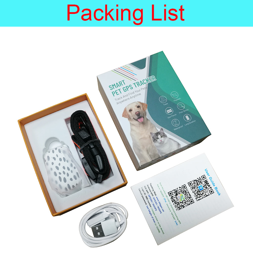 GPS Pet Tracker No Subscription Real-Time Tracking