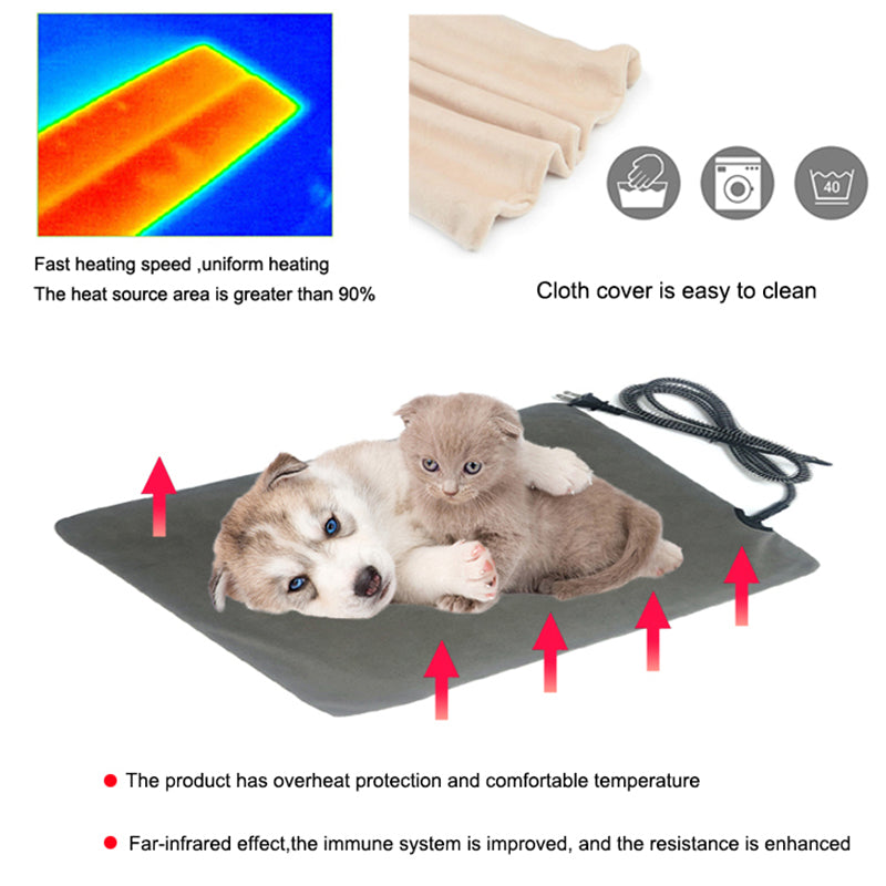 Pet Heating Pad with Timer & Temperature Control