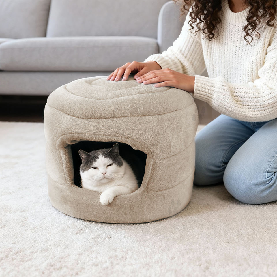 Cozy 2-in-1 Convertible Cat Cave & Dog Bed (2 Pack)