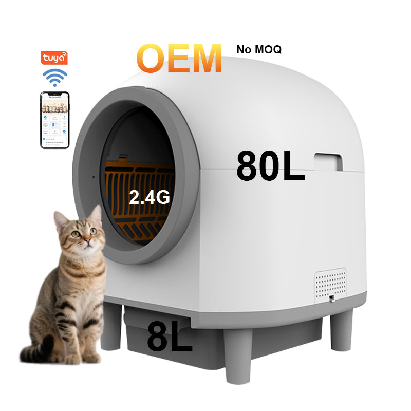 Smart Automatic Self-Cleaning Cat Litter Box with App