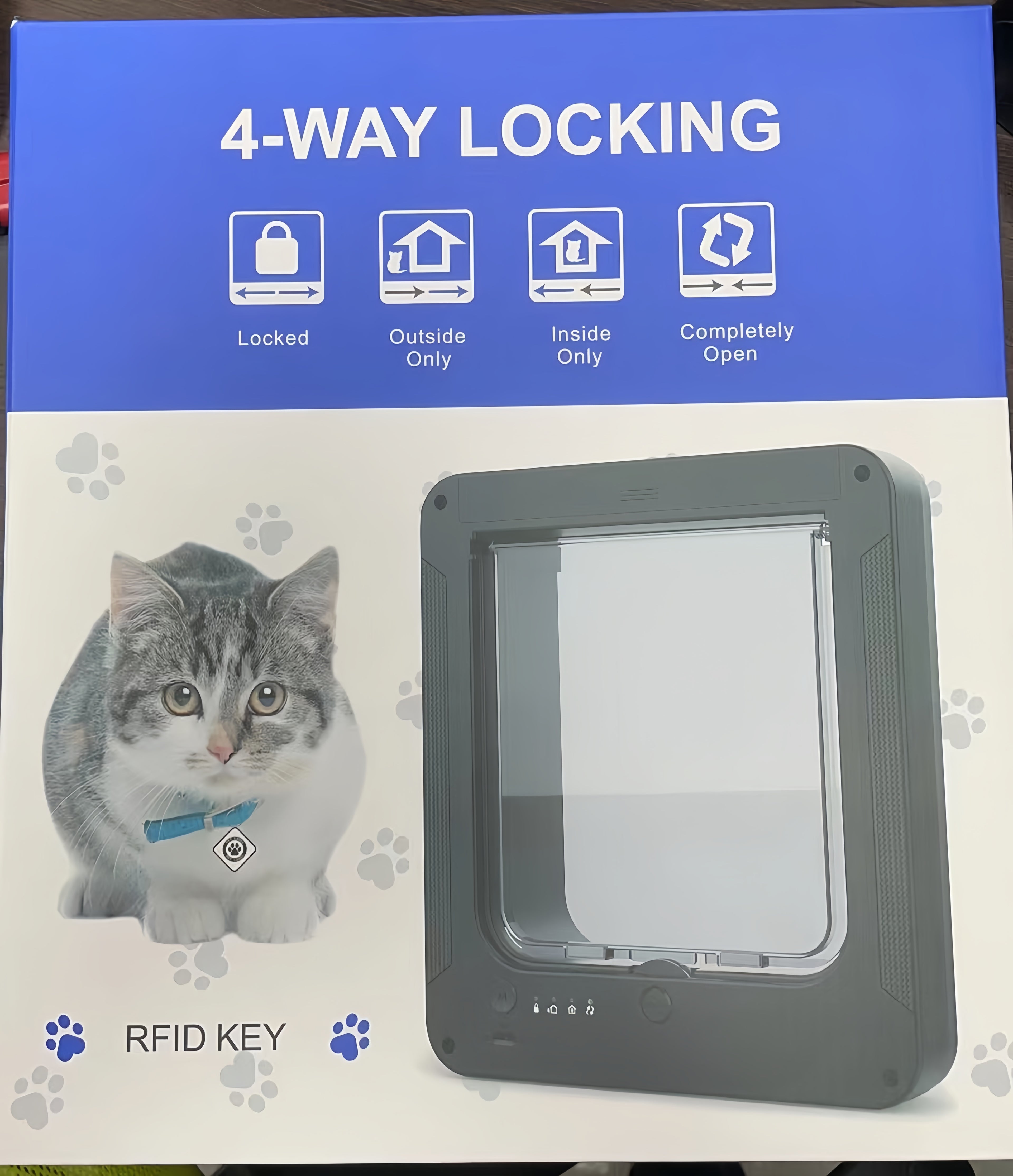 Smart Microchip Activated Pet Door for Cats & Dogs
