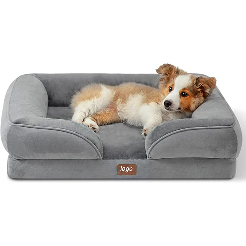 Anti-Anxiety Calming Donut Pet Bed (Grey)