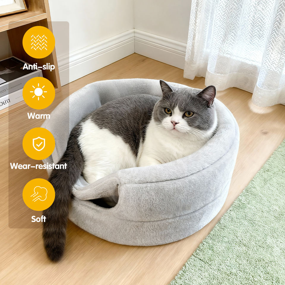 Cozy 2-in-1 Convertible Cat Cave & Dog Bed (2 Pack)