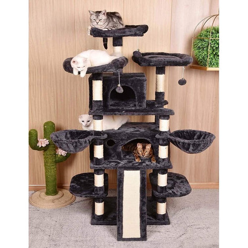 40" Tall Cat Scratching Post - Durable Sisal Covered Climbing Tower